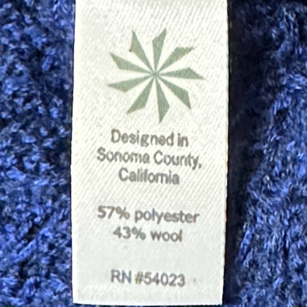 Athleta Deep Blue Textured Women's Sweater - Picture 8 of 8